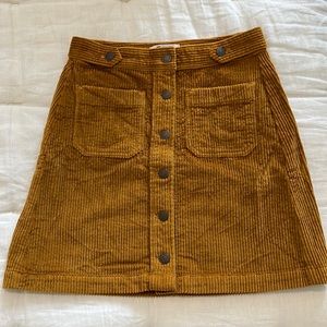 Madewell Women’s Corduroy Skirt. Size 00